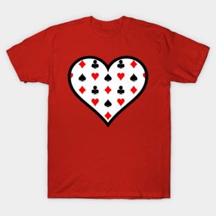 Playing Card Suit Heart T-Shirt